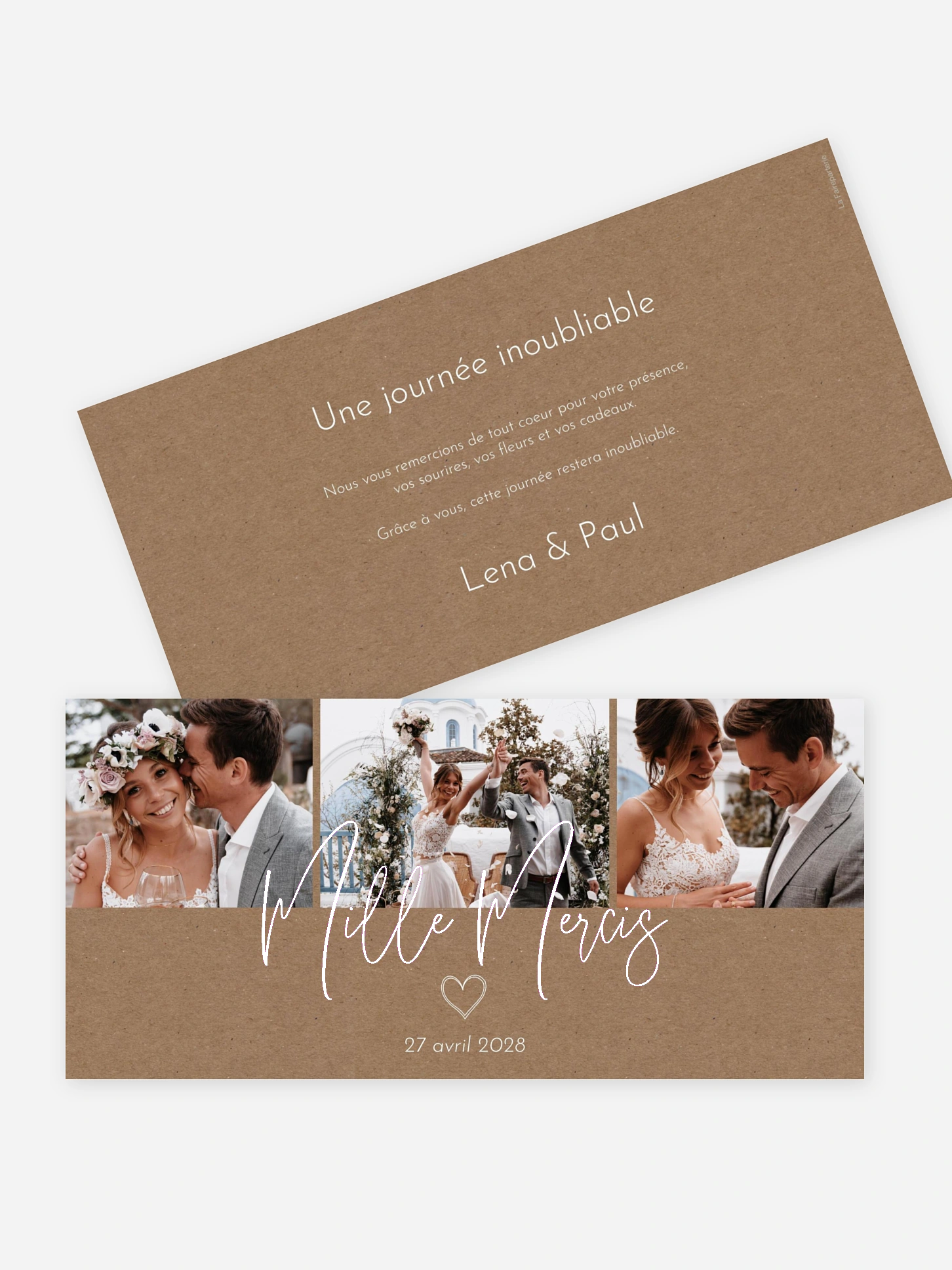 Carte de remerciements Symbols Of Love