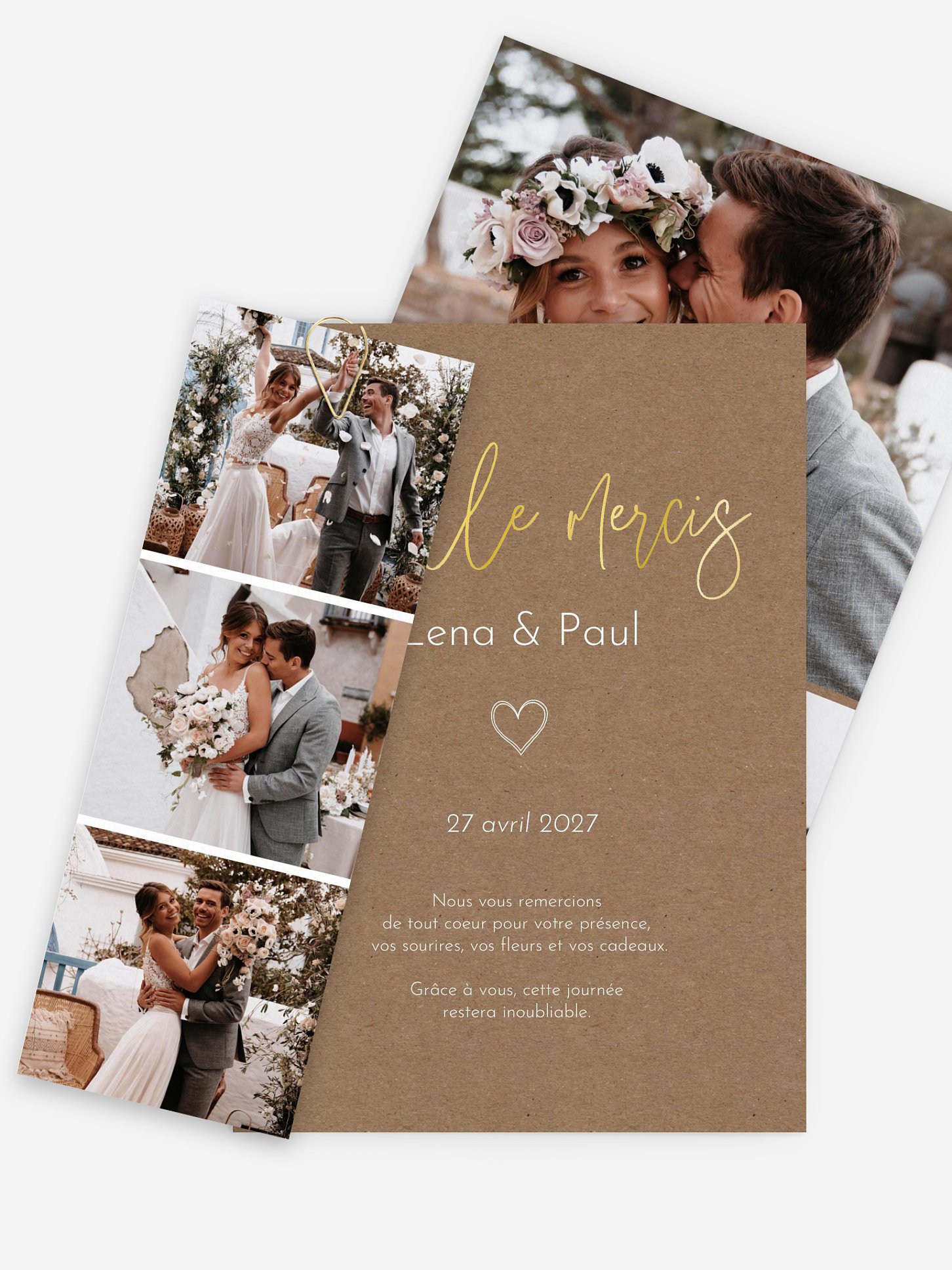 Carte de remerciements Symbols Of Love