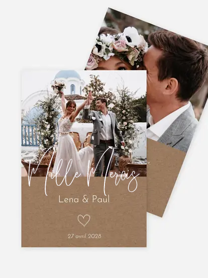 Carte de remerciements Symbols Of Love