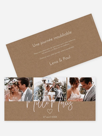Carte de remerciements Symbols Of Love