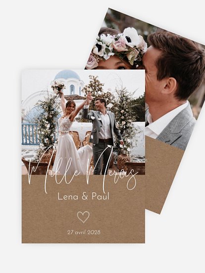 Carte de remerciements Symbols Of Love