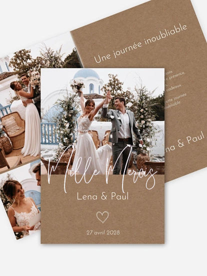 Carte de remerciements Symbols Of Love