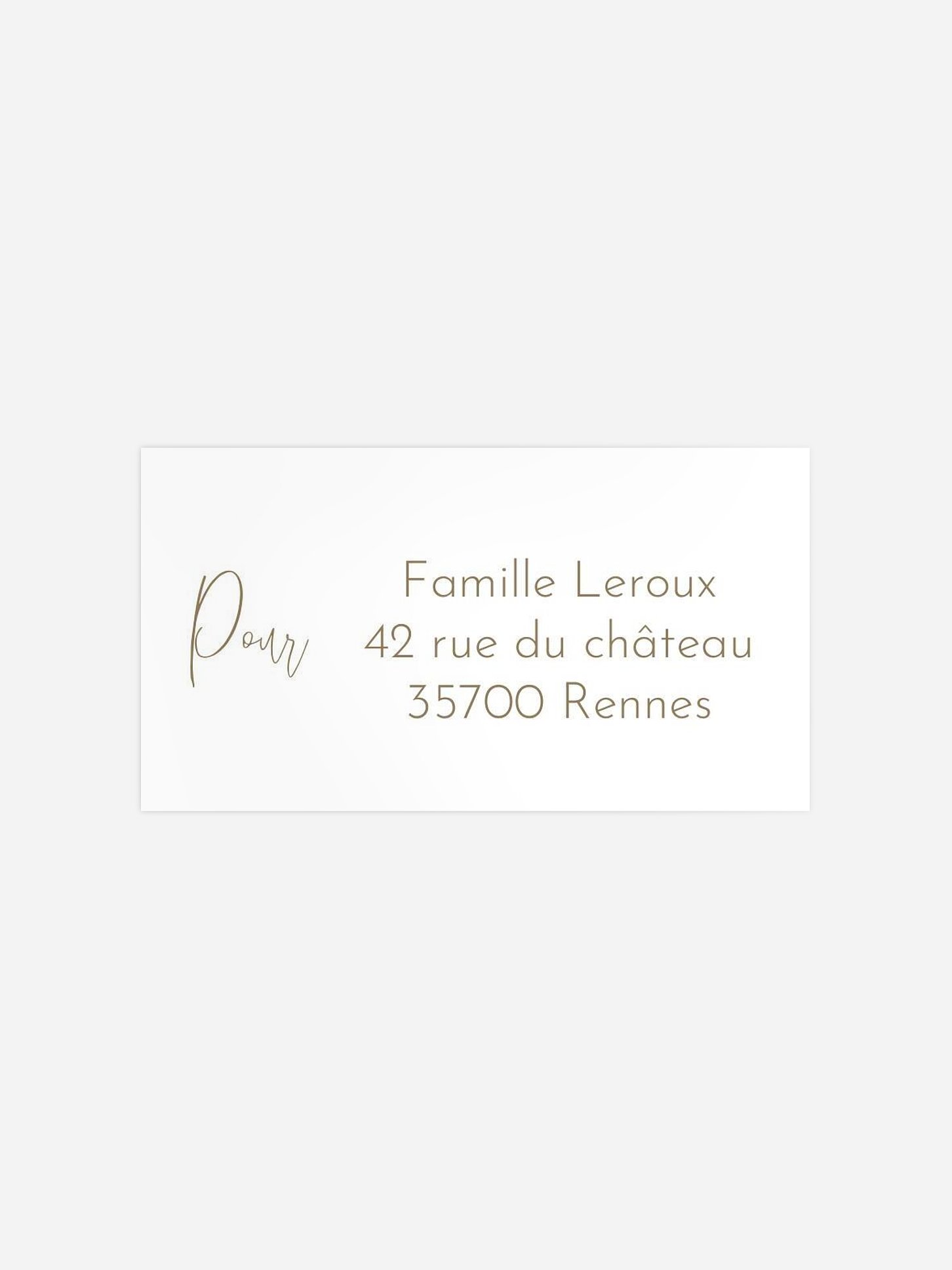 Étiquette destinataire naissance Symbols Of Love