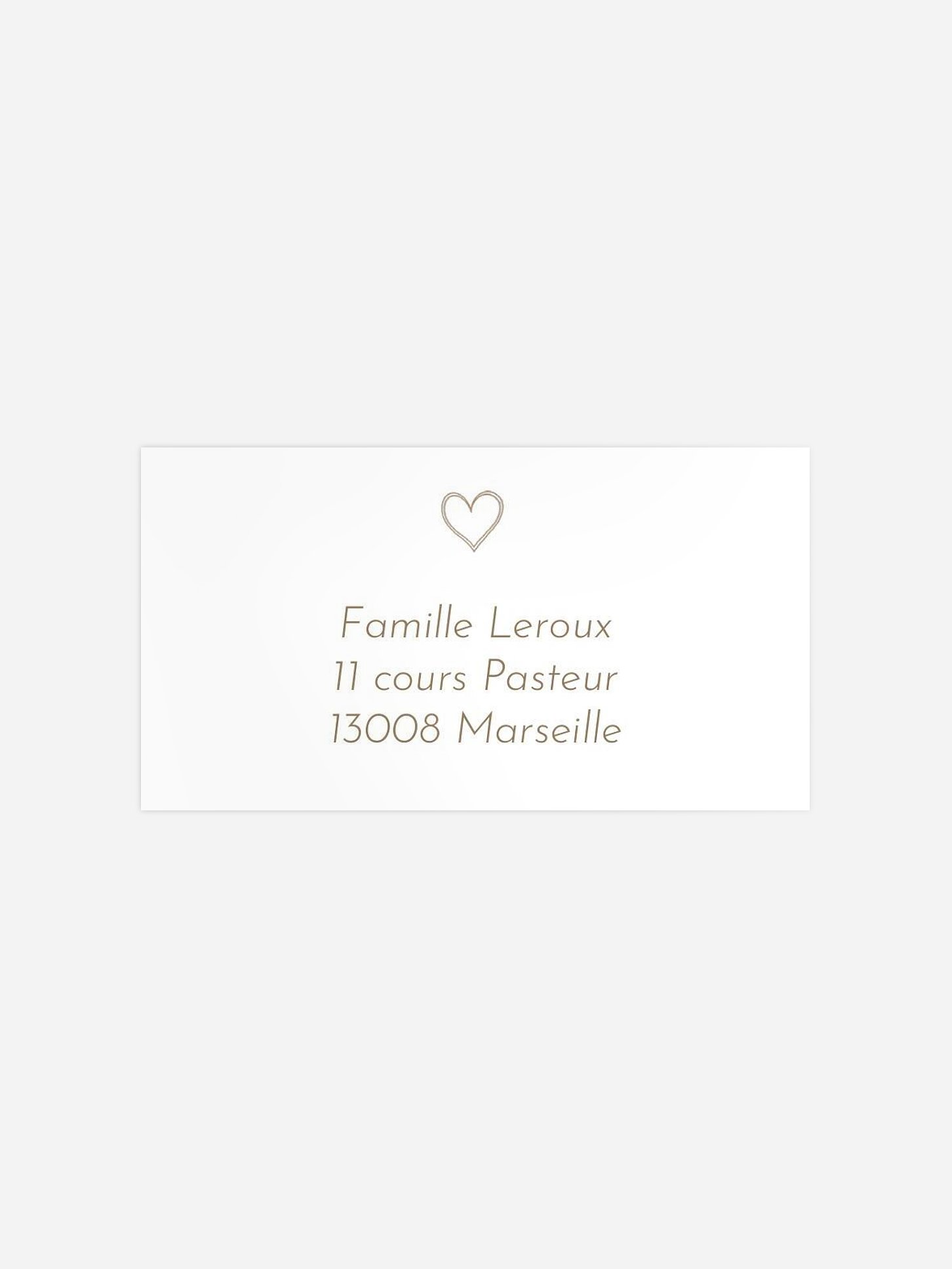 Étiquette destinataire baptême Symbols Of Love