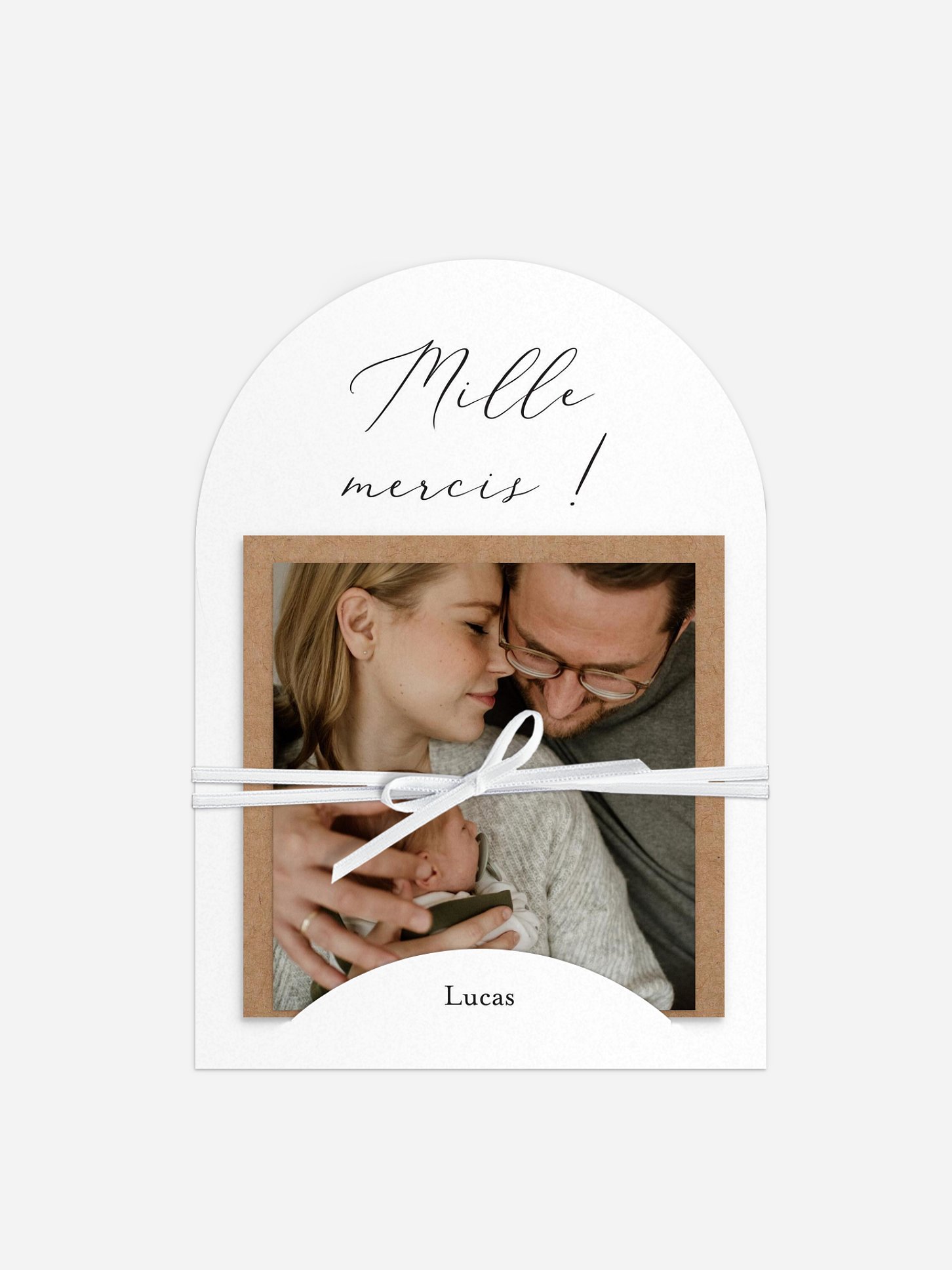 Carte remerciement naissance Forever Us