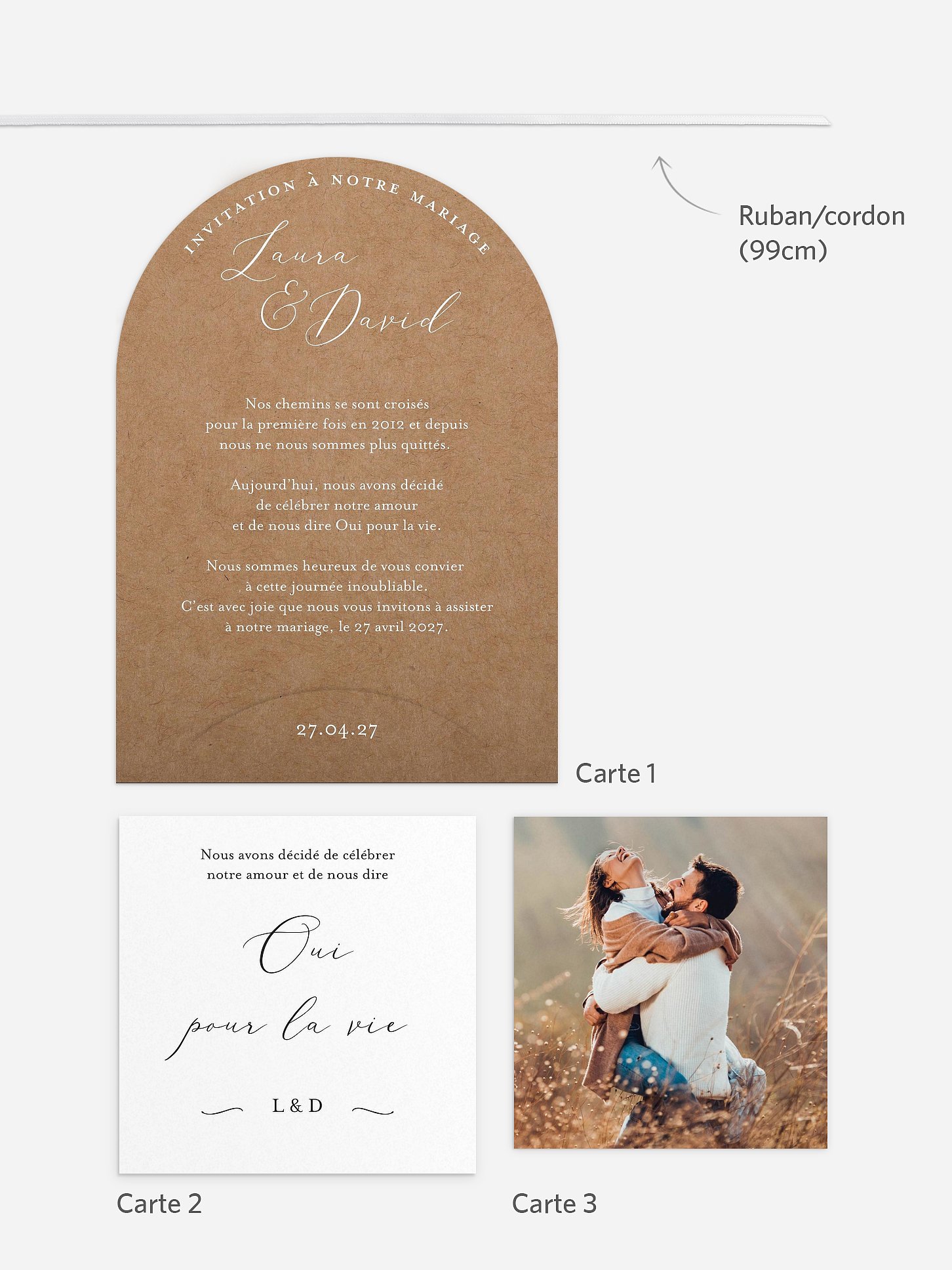 Faire-part de mariage Forever Us