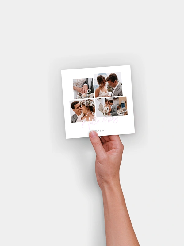 Carte de remerciements Thank you