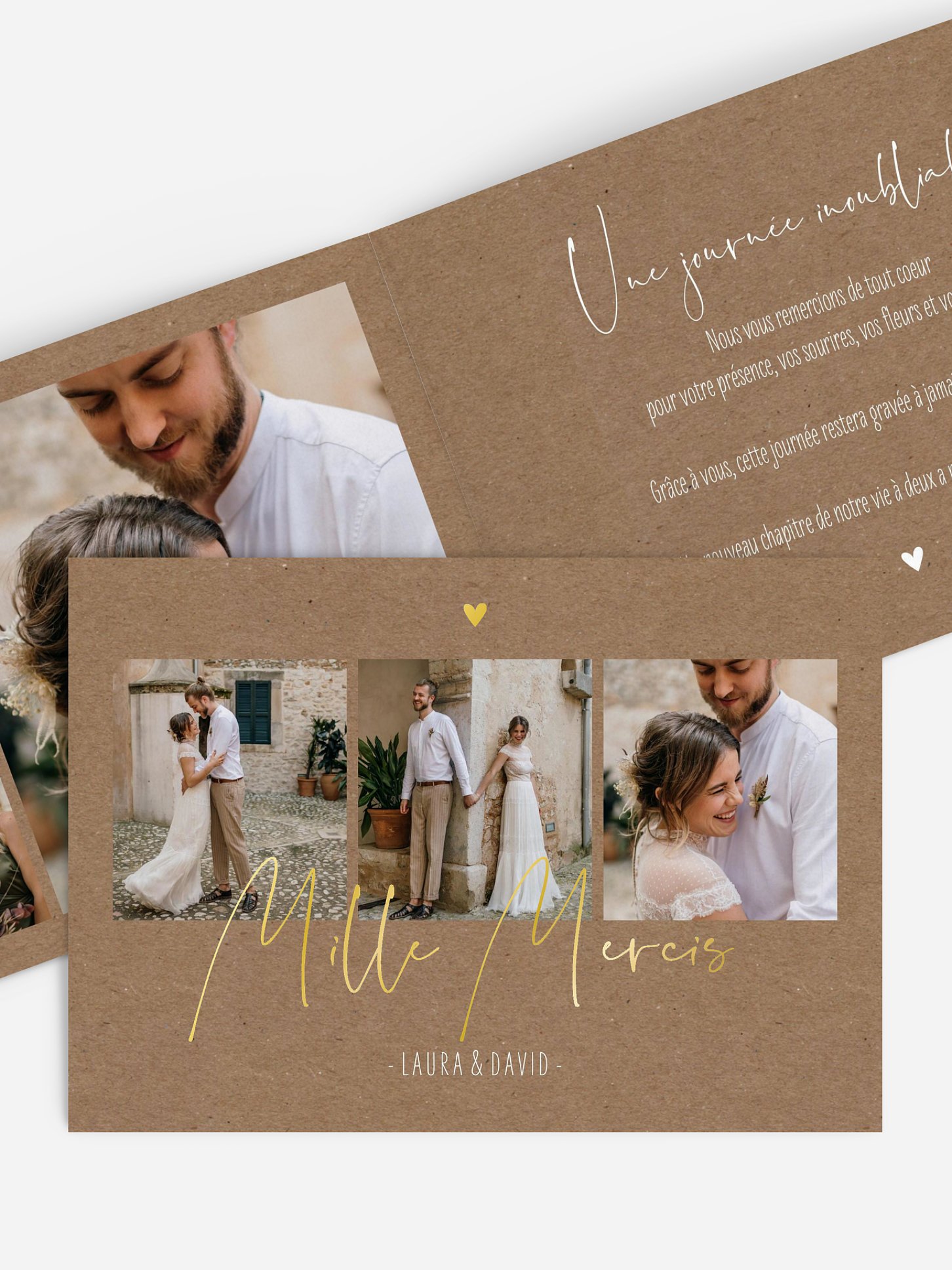 Carte de remerciements Moment de bonheur