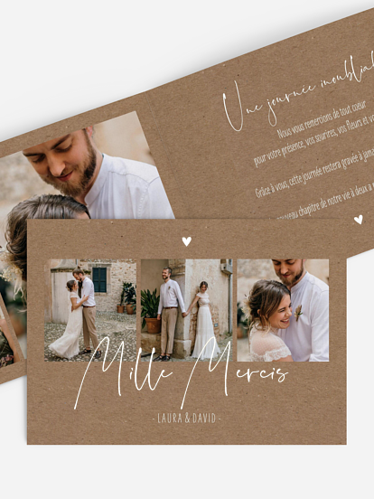 Carte de remerciements Moment de bonheur