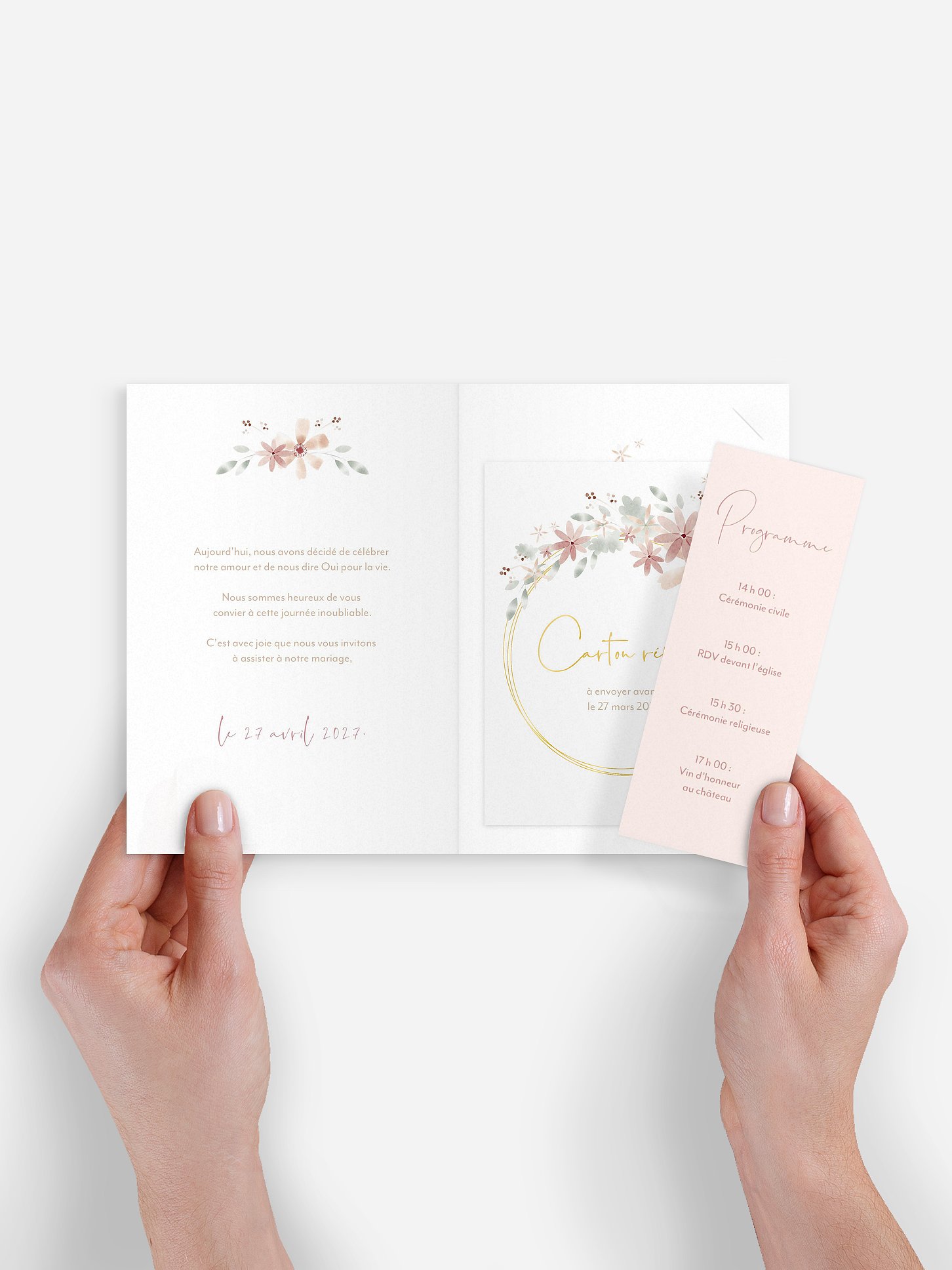 Faire-part de mariage Poème romantique