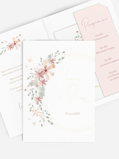 Faire-part de mariage Poème romantique