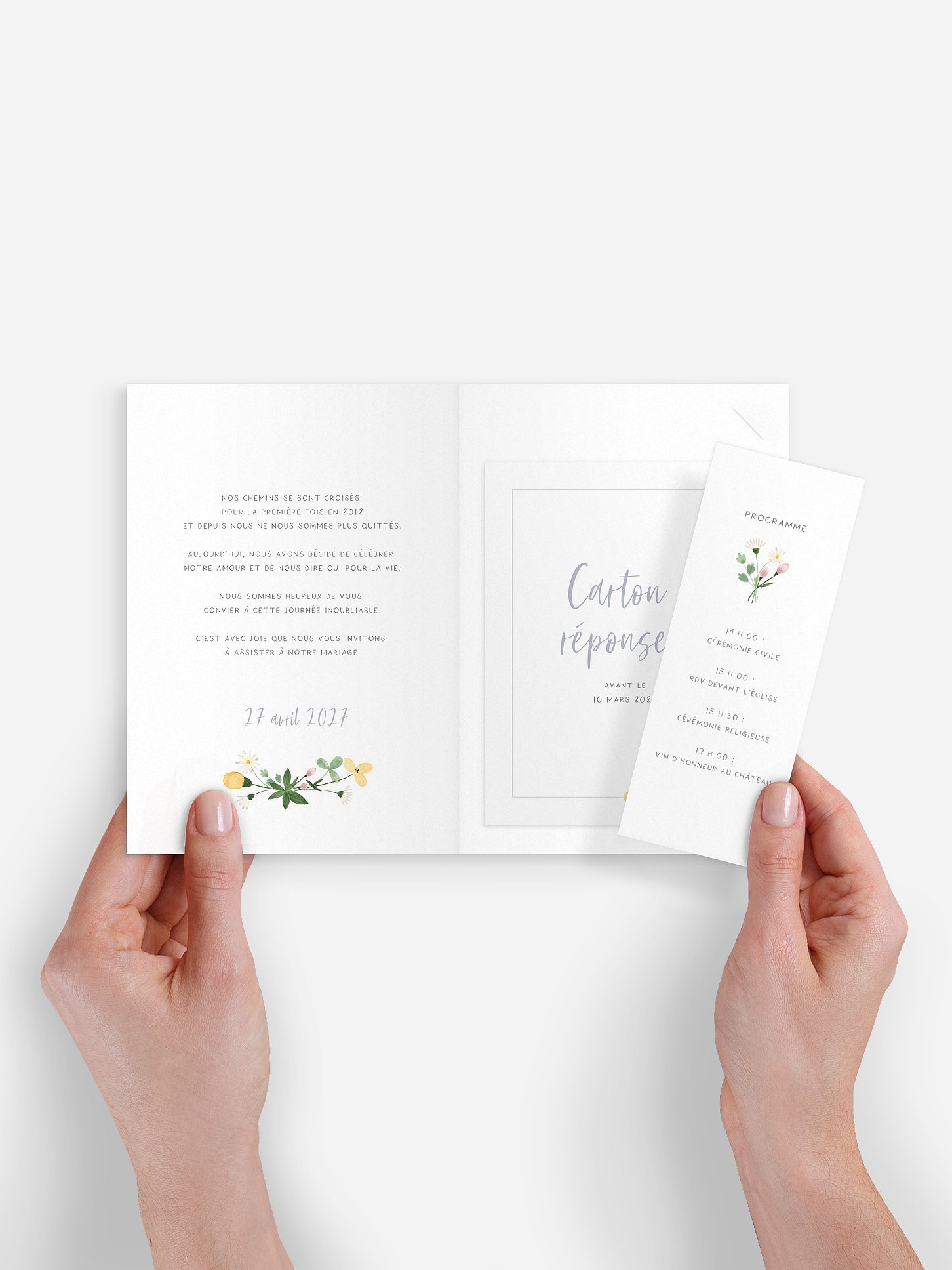 Faire-part de mariage Poème printanier