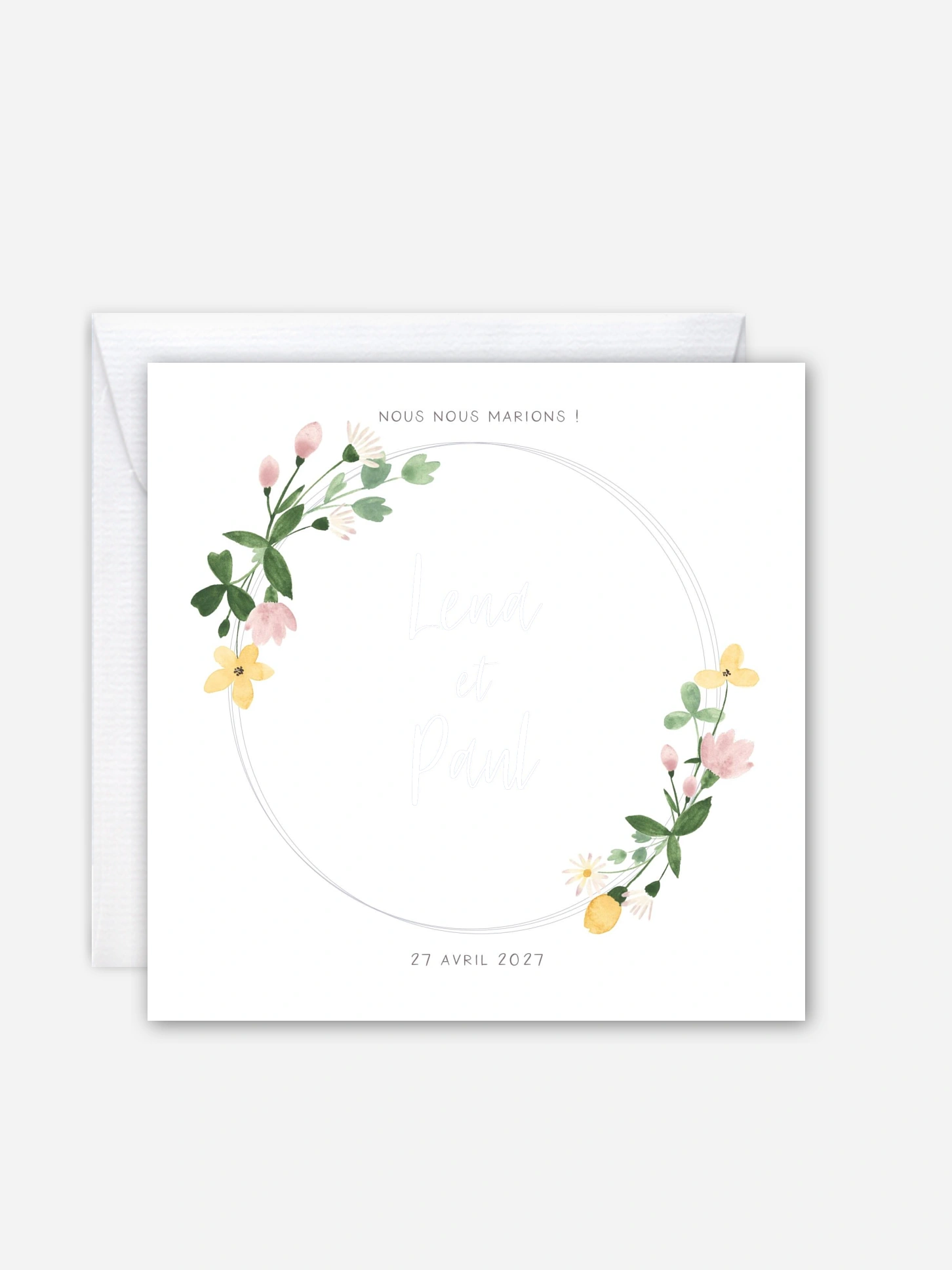Faire-part de mariage Poème printanier