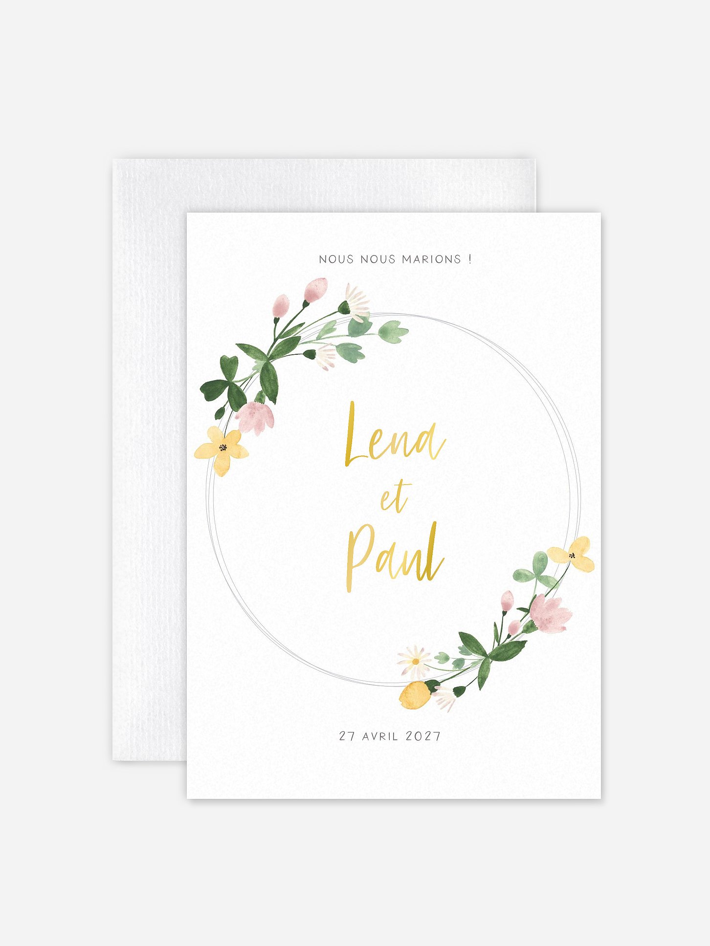 Faire-part de mariage Poème printanier