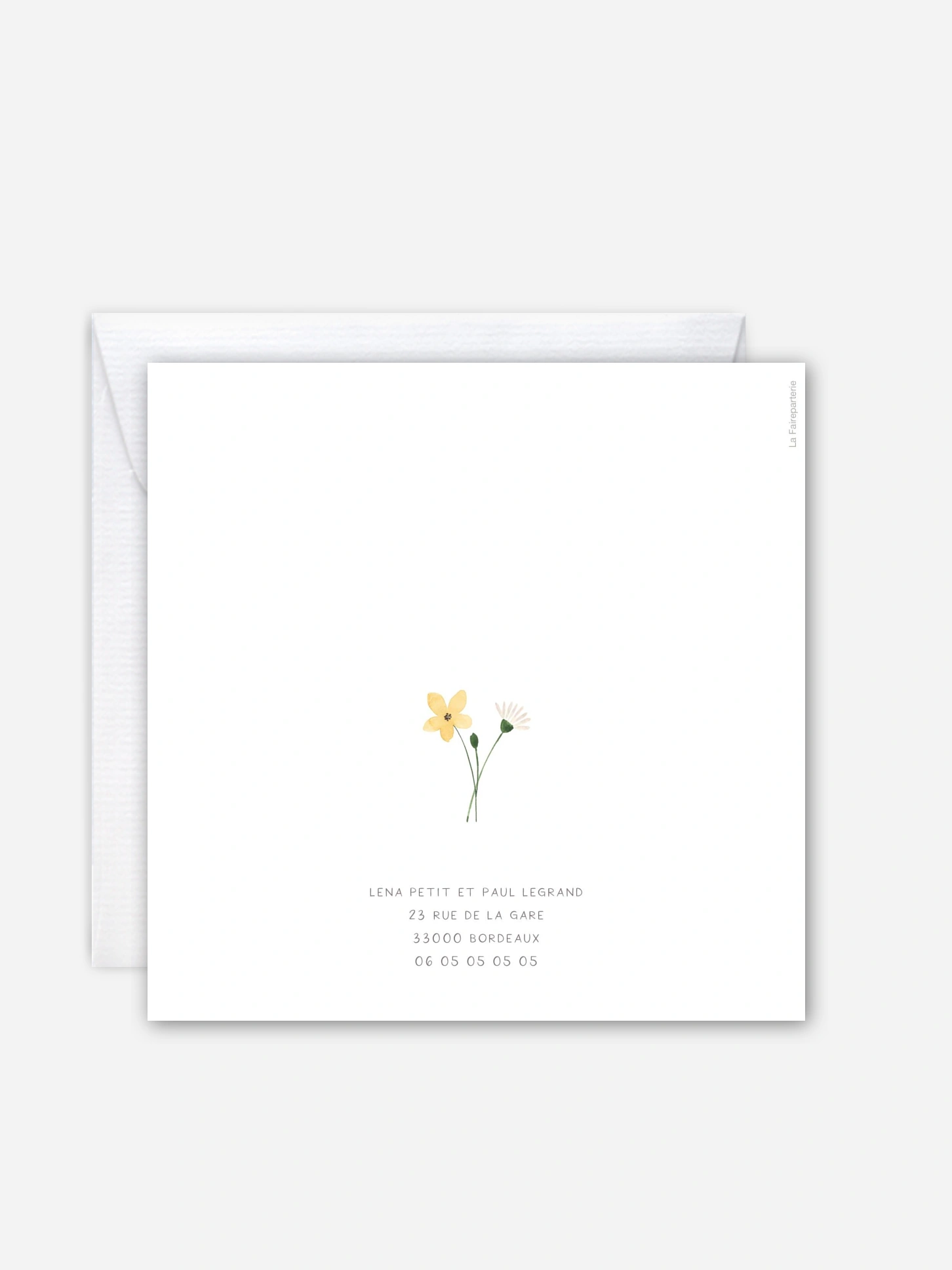 Faire-part de mariage Poème printanier