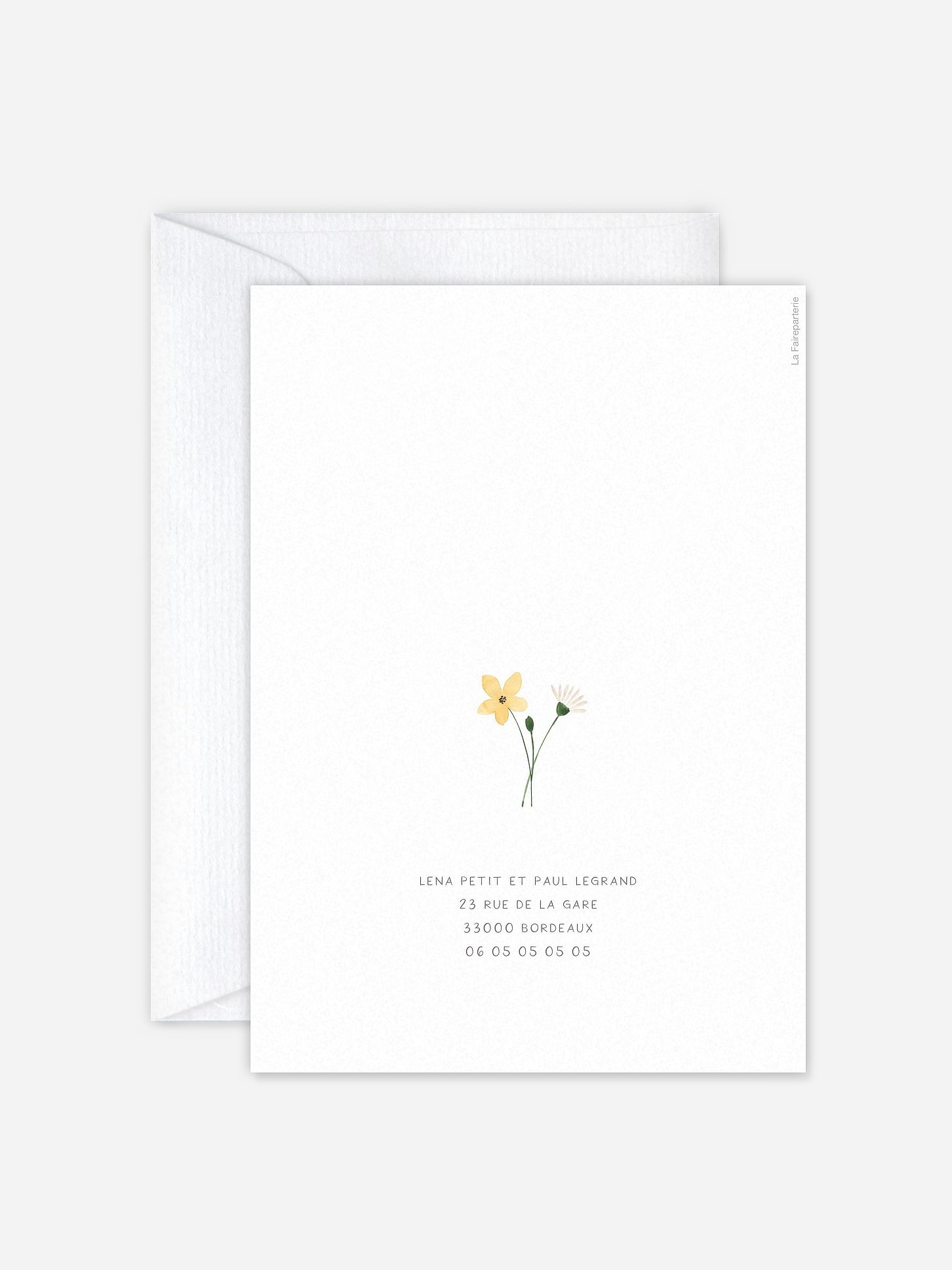 Faire-part de mariage Poème printanier