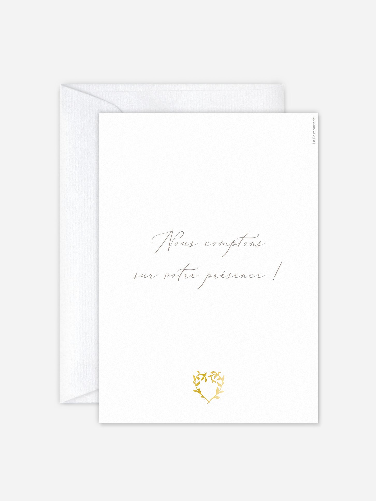 Faire-part de mariage Poésie précieuse