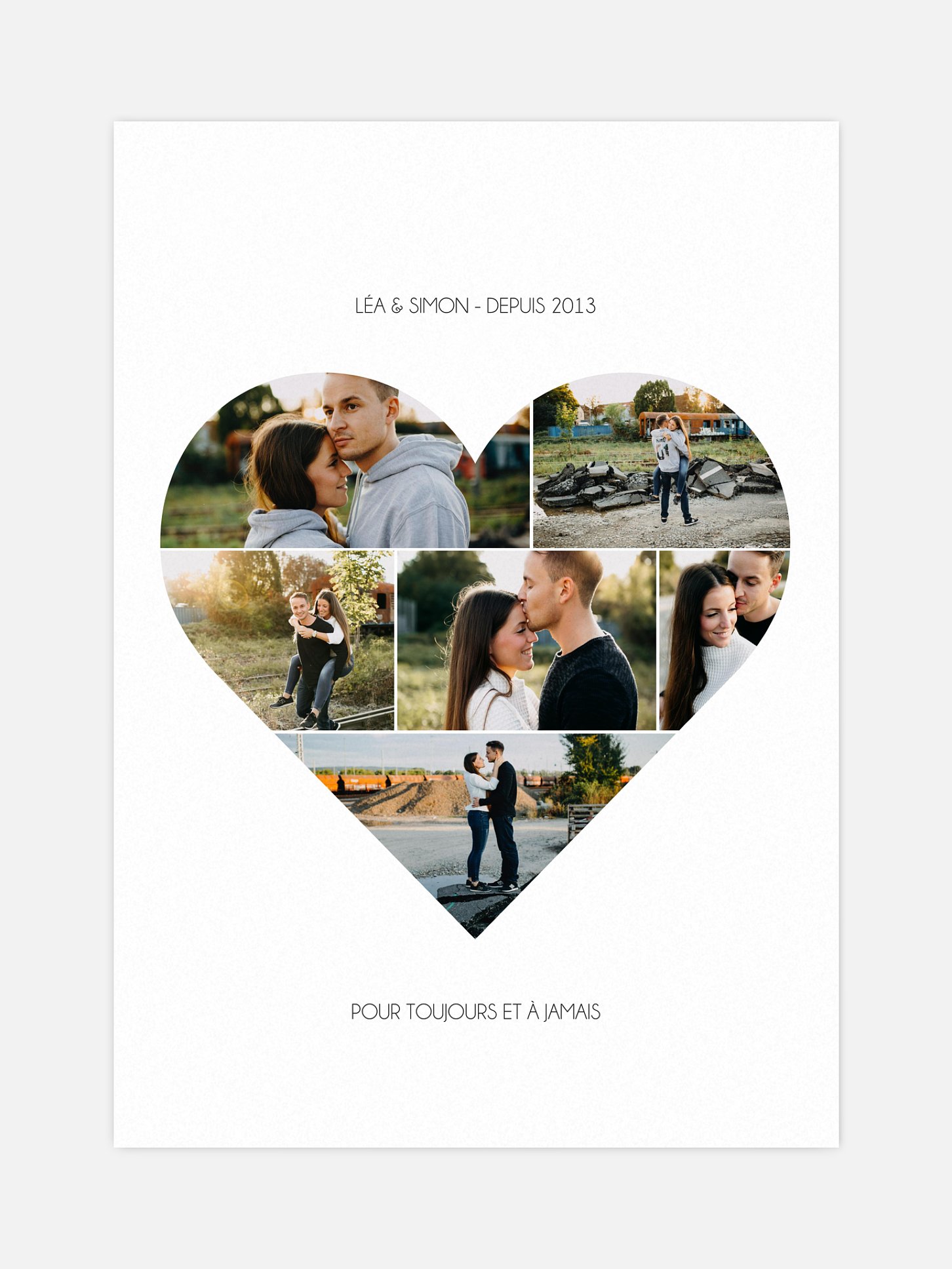Affiche Coeur en photos