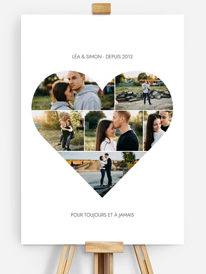 Affiche Coeur en photos