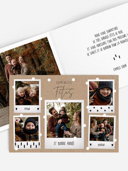 Carte de Noël Souvenirs précieux