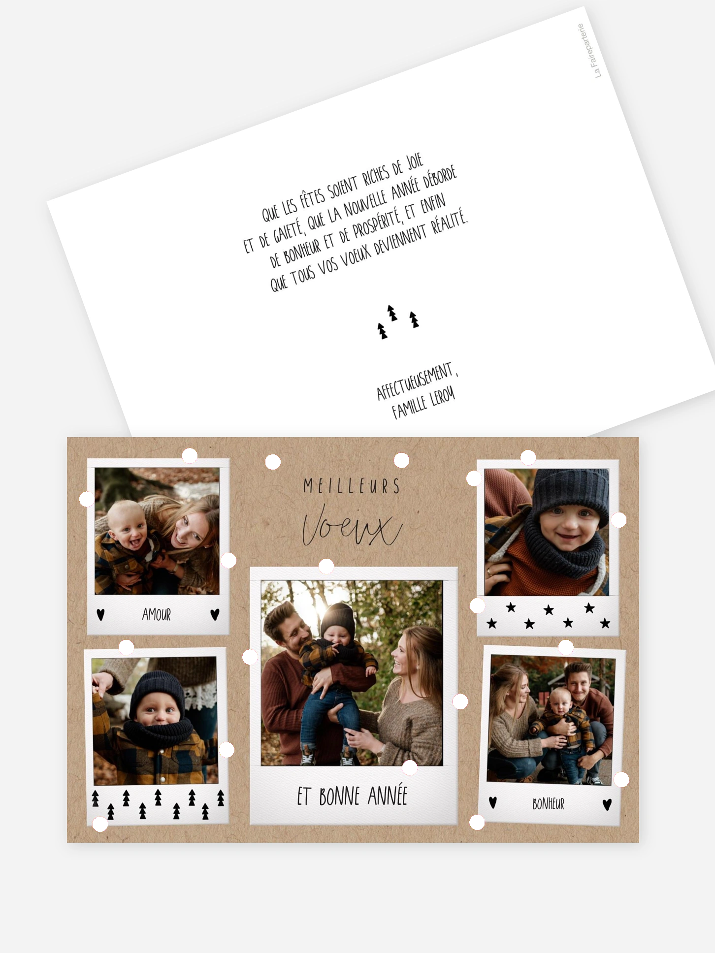 Carte de voeux Souvenirs précieux