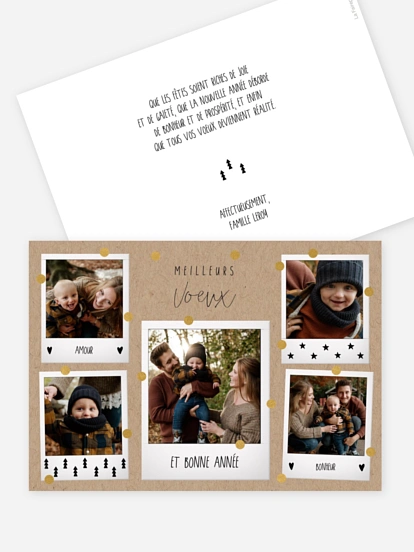 Carte de voeux Souvenirs précieux
