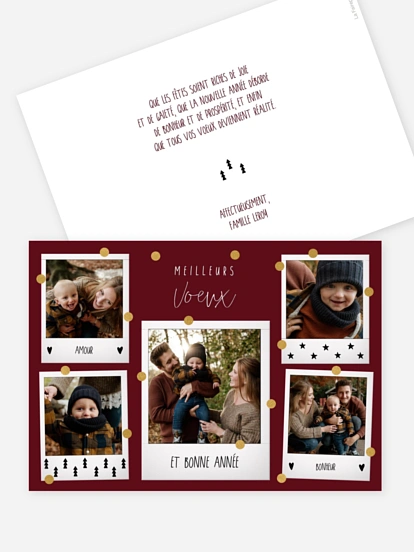 Carte de voeux Souvenirs précieux