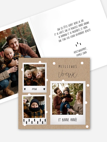 Carte de voeux Souvenirs précieux