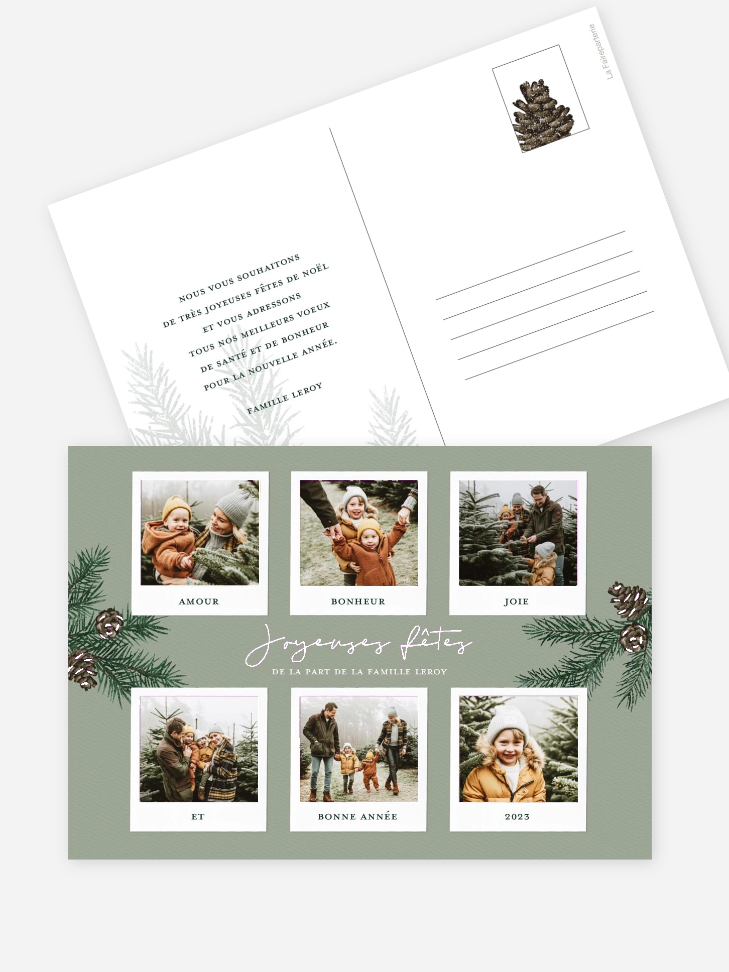 Carte de Noël Photos de Noël
