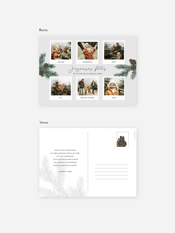 Carte de Noël Photos de Noël