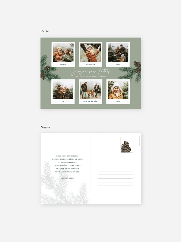 Carte de Noël Photos de Noël