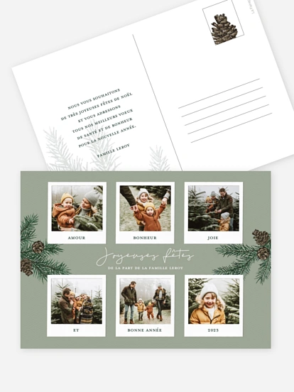 Carte de Noël Photos de Noël