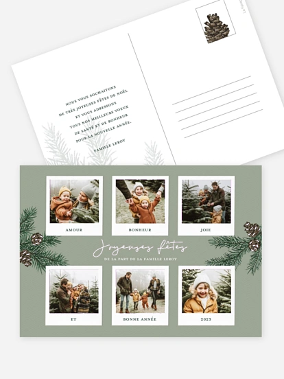 Carte de Noël Photos de Noël