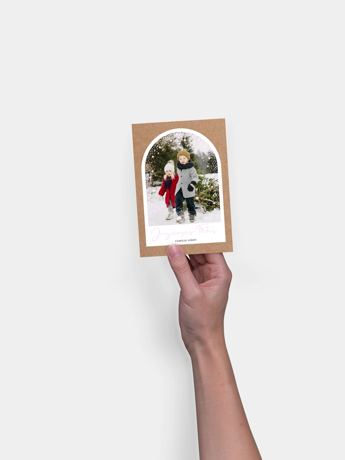 Carte de Noël Joie des fêtes