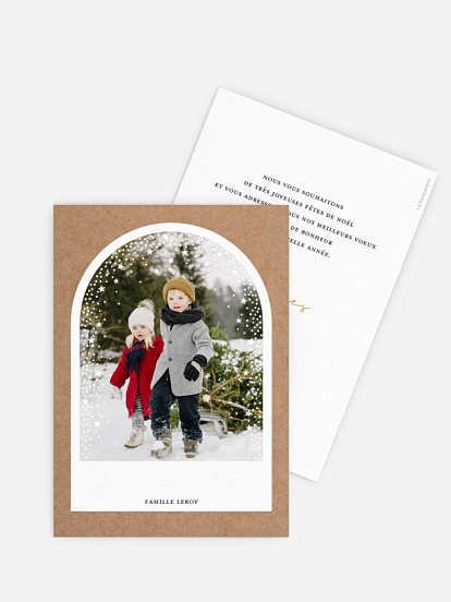 Carte de Noël Joie des fêtes