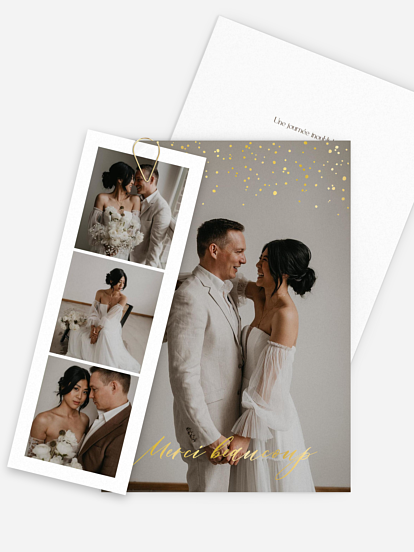 Carte de remerciements Nuit magique