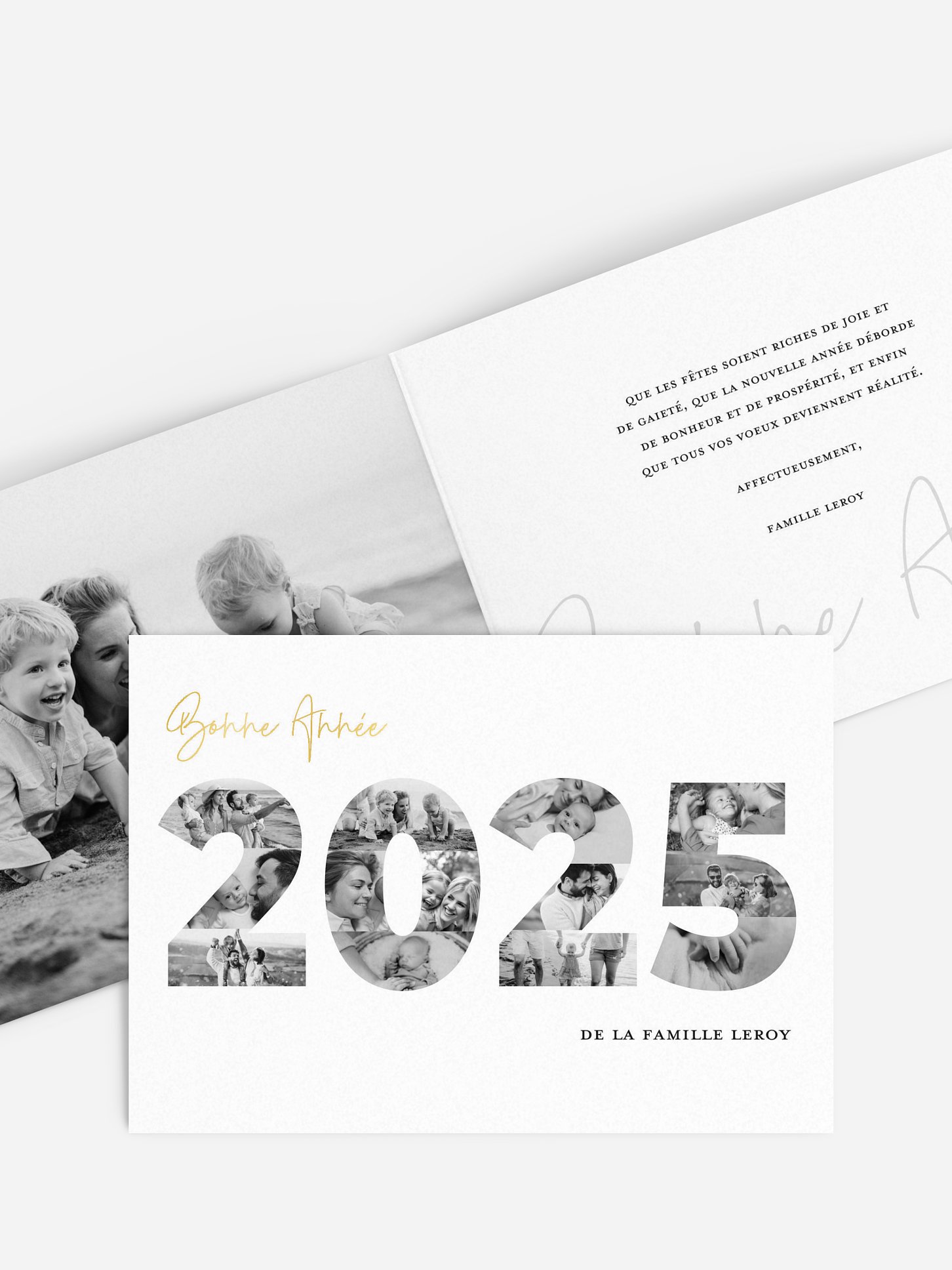 Carte de voeux Happy 2025