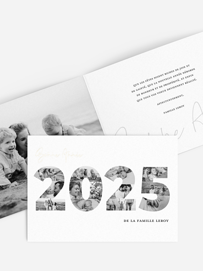 Carte de voeux Happy 2025