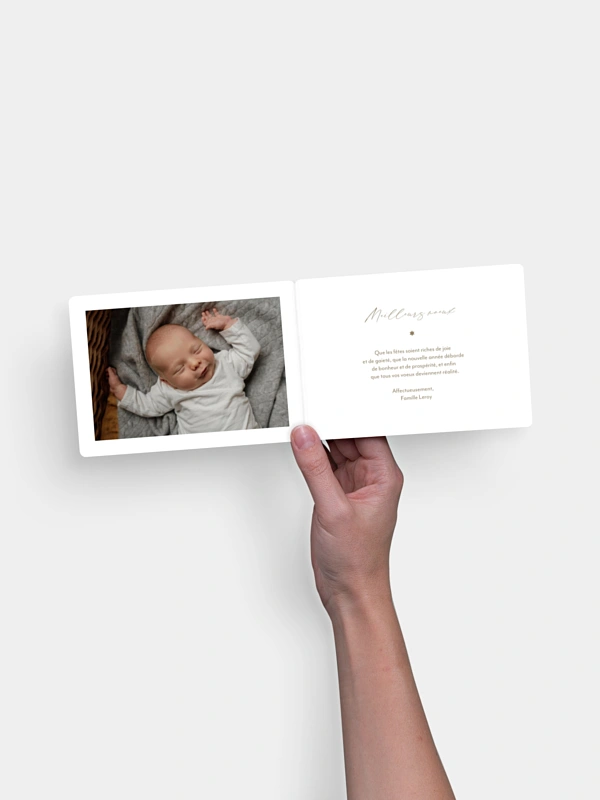 Carte de voeux Voeux photo collage