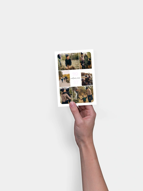Carte de voeux Voeux Multi-photo II