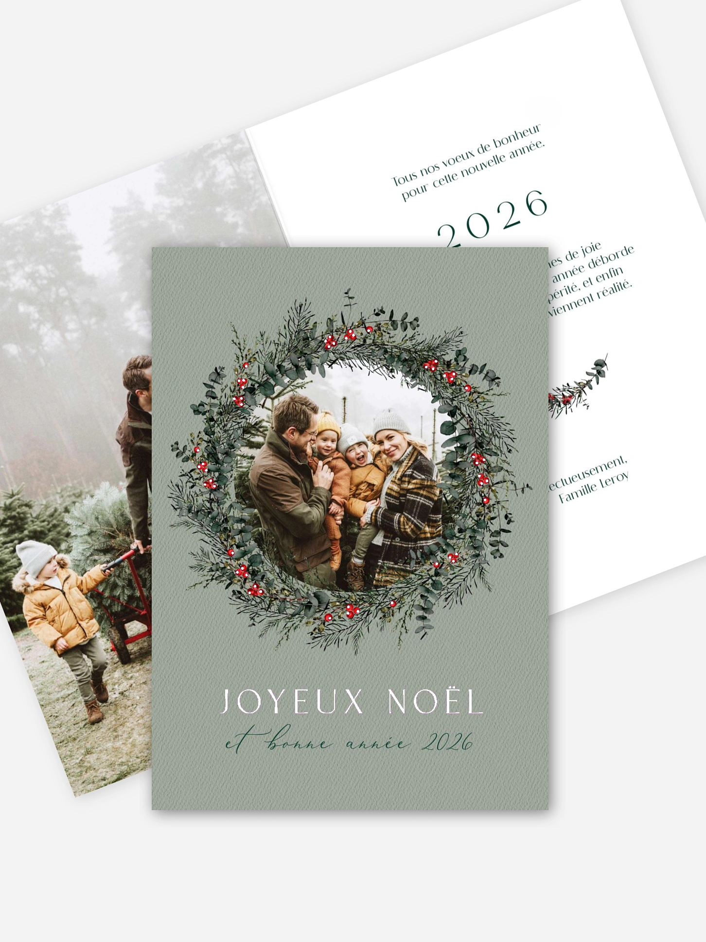 Carte de voeux Classic Wreath