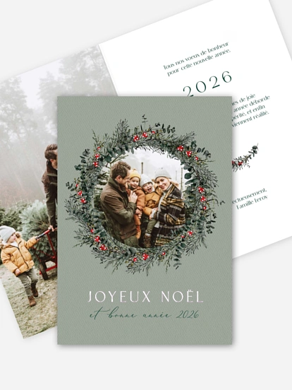 Carte de voeux Classic Wreath