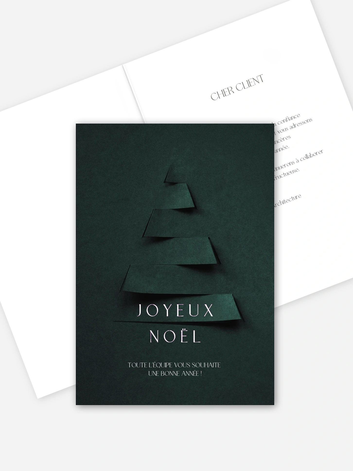 Carte de voeux entreprise Elegant Tree