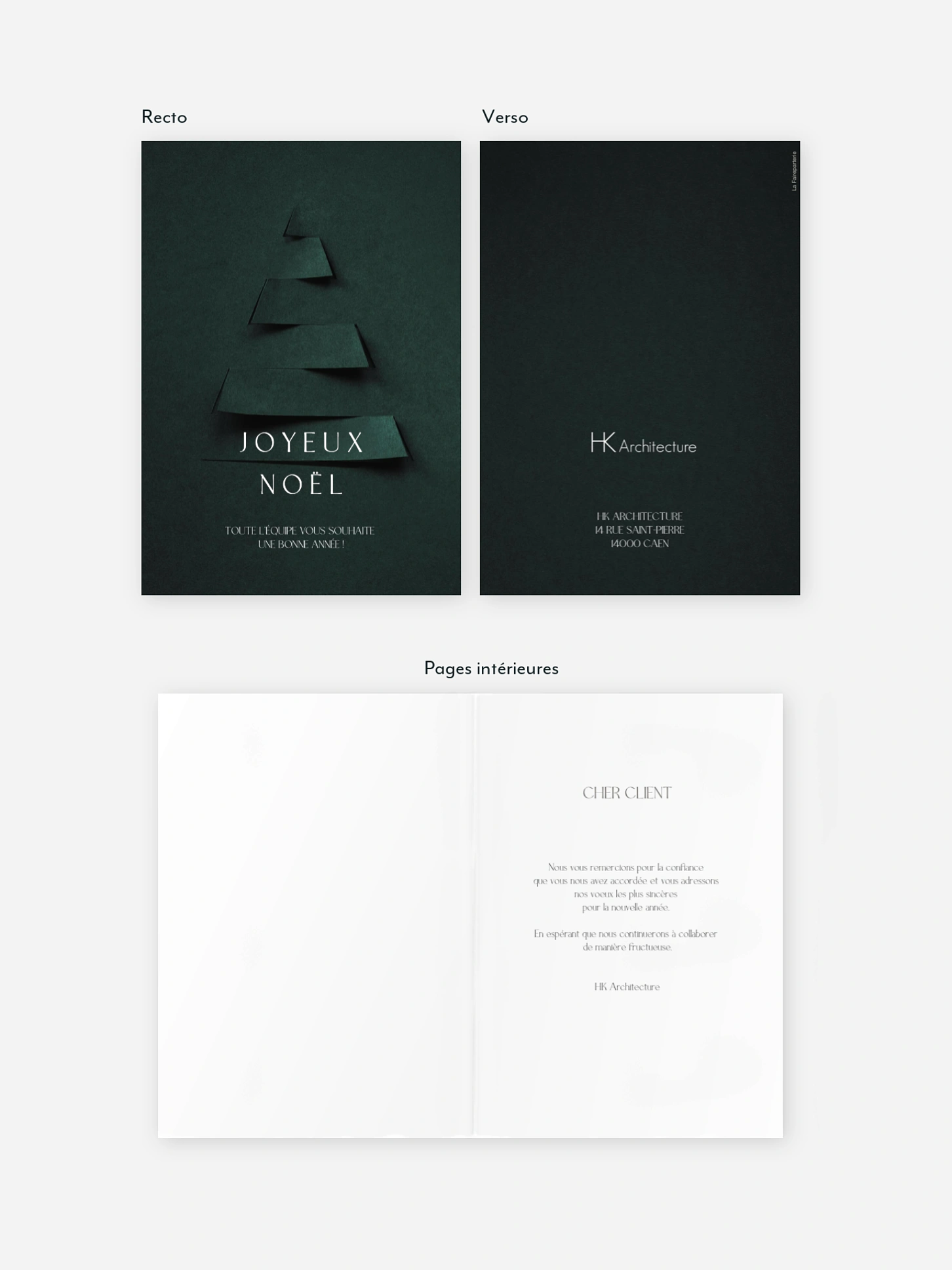 Carte de voeux entreprise Elegant Tree