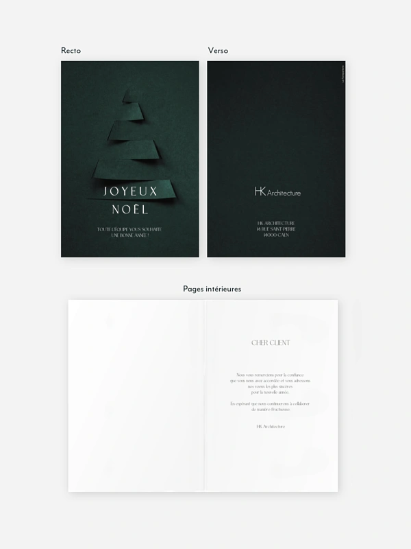 Carte de voeux entreprise Elegant Tree