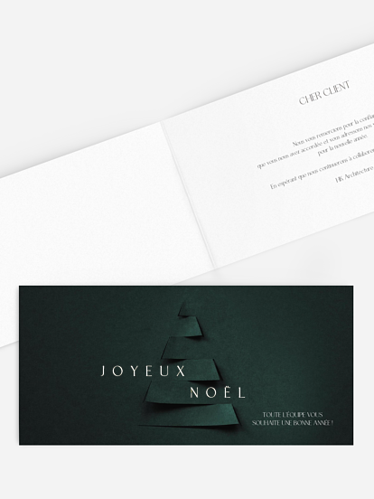 Carte de voeux entreprise Elegant Tree