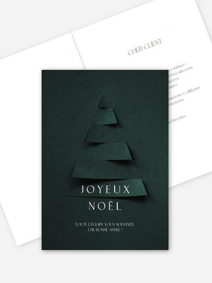 Carte de voeux entreprise Elegant Tree