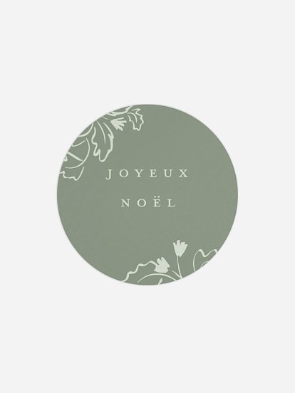Étiquette cadeau Noël Gracieux