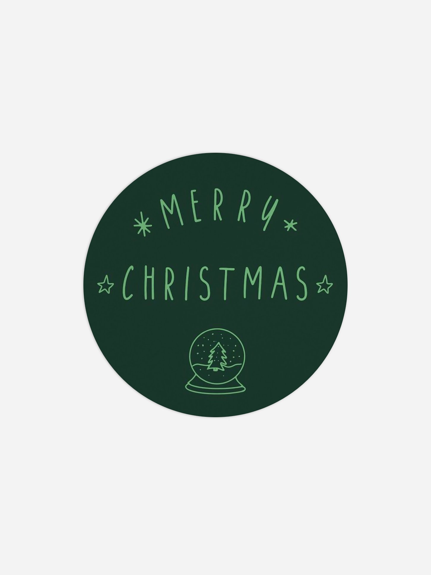 Étiquette cadeau Noël X-Mas Doodle