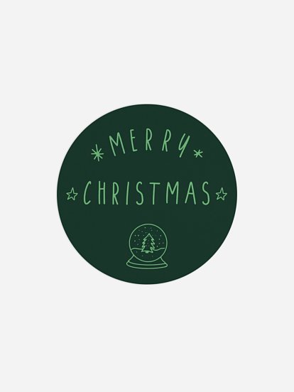 Étiquette cadeau Noël X-Mas Doodle